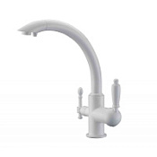 Смеситель Zorg Clean Water ZR 314 YF-33 WHITE для кухонной мойки, белый