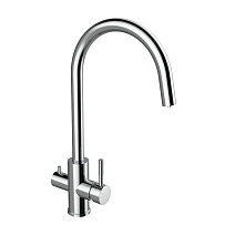 Смеситель Agger Zest A0700700 для кухонной мойки, с каналом питьевой воды, хром