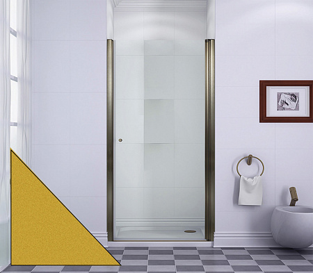 Душевая дверь в нишу Cezares Pordenone PORDENONE-B-1-90-P-G-R 90 R рифленое стекло