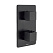 Смеситель Bossini Cube Z00061.073 для ванны с душем (внешняя часть), черный матовый