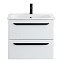 Тумба с раковиной Cezares Eco ECO-CER-600-2C-SO-BL 60 Bianco Lucido