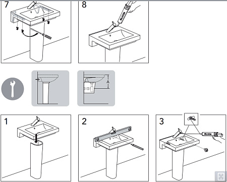 Пьедестал для раковины Gustavsberg ARTic 1149200100