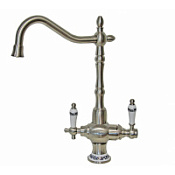 Смеситель Zorg Sanitary ZR 336 YF-50 NICKEL для кухонной мойки, никель