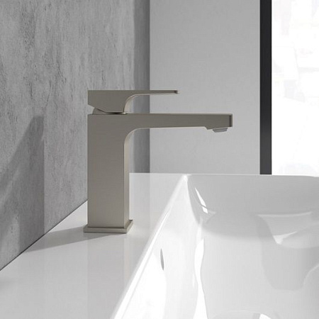 Смеситель Villeroy & Boch Architectura Square TVW12500100064 для раковины, никель