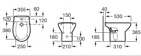 Крышка для биде Roca Victoria 806390004 белая