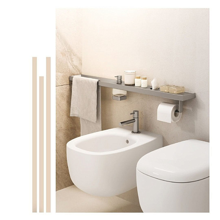 Полка Inda Indissima Barra A8809MHW 20 брашированная нержавеющая сталь