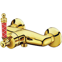 Смеситель Boheme Vogue 214-MR-R для душа, золото/рубиновый Murano