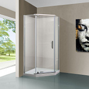 Душевой уголок Vincea Stresa VSP-1G 90x90 прозрачное, пятиугольный, хром