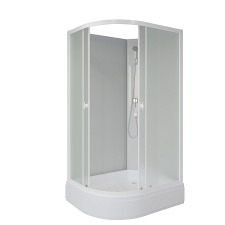 Душевая кабина Niagara Promo P110/80/26R/MT/BK 110x80x195 R стекло матовое/профиль белый