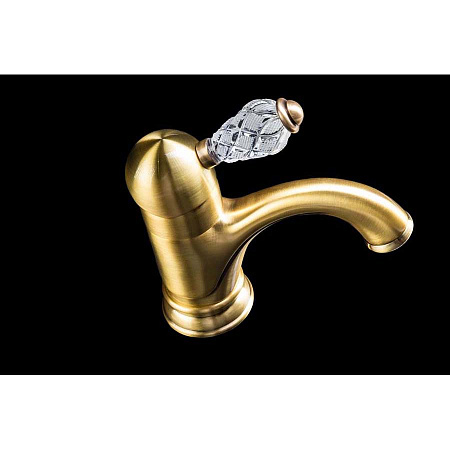 Смеситель Boheme Crystal 301-CRST для раковины, бронза