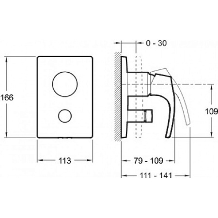 Смеситель Jacob Delafon Symbol E98724-CP для душа