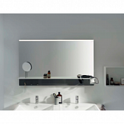 Зеркало Burgbad Eqio SEZQ120F2010 120х77 с полкой , светодиодной подсветкой, серый Зеркало Burgbad Eqio SEZQ120F2010 120х77 с полкой , светодиодной подсветкой, серый