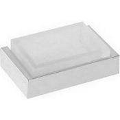 Мыльница Cisal Quad QU09060021 подвесная, матовое стекло/хром