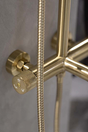 Смеситель Boheme Uno 463-MG для ванны, золото матовое