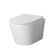 Унитаз подвесной Grossman Fly GR-4478MS с тонкой крышкой, белый матовый