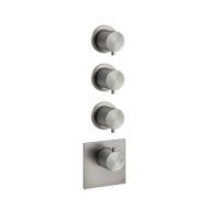 Термостат Gessi 316 54506.239 для ванны с душем, шлифованная сталь