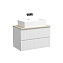 Мебель для ванной со столешницей Sancos Snob T 80 SNT80W+TT80A1 Bianco/Kreman - фото 2