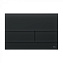 Кнопка смыва Tece Square II 9240825 стекло черное сатинированное - фото 1