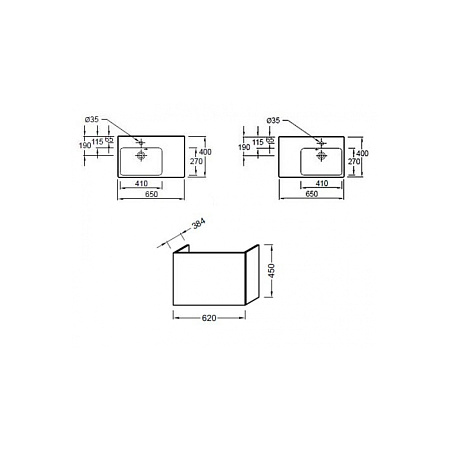 Тумба под раковину Jacob Delafon Odeon Up EB463-J5 белая