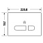 Кнопка смыва Duravit DuraSystem WD5003012000 стекло белое - фото 2