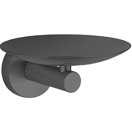 Мыльница Boheme Uno 10973-GM подвесная, оружейная сталь