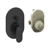 Смеситель Hansgrohe Rebris S 72448670 для душа, черный матовый