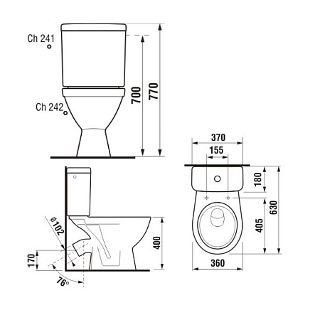 Крышка-сиденье Jika Lyra Plus 8933813000009 с микролифтом