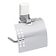 Держатель туалетной бумаги WasserKRAFT Leine K-5025WHITE с крышкой, хром/белый - фото 1