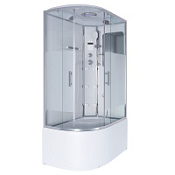 Душевая кабина Niagara Ultra 120x80x220 стекло прозрачное с матовой полосой/профиль хром