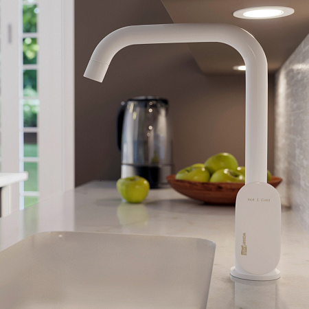 Смеситель WasserKRAFT Mindel 8507 для кухонной мойки, белый