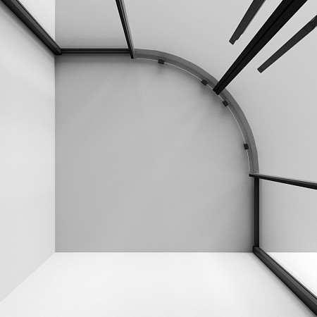 Душевой уголок Niagara Nova NG-6827-34BLACK 100x100x195 стекло прозрачное/профиль черный матовый
