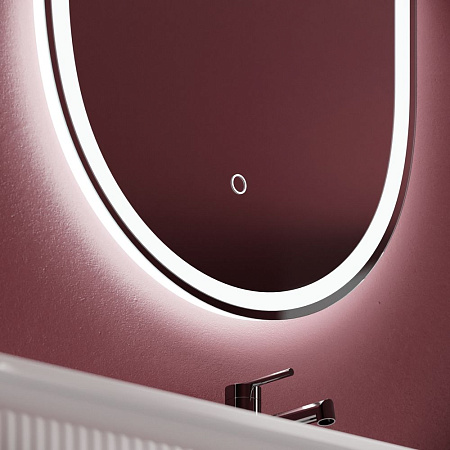 Зеркало Sancos Oval OV45F 45х90 с подсветкой