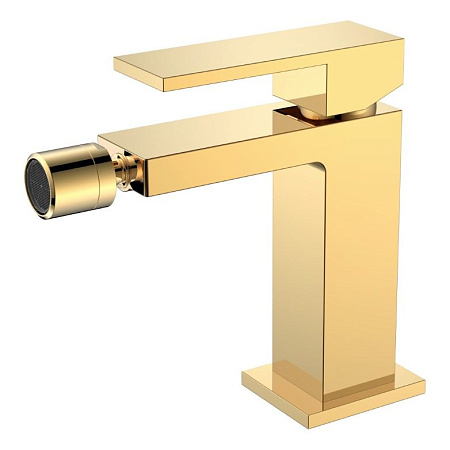 Смеситель Boheme Qubic 476-G для биде, золото