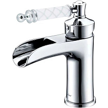 Смеситель Boheme Vogue 221-MR-W для раковины, хром/белый Murano