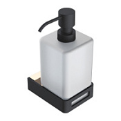 Дозатор для жидкого мыла Boheme Q 10957-G-B золото/черный