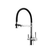 Смеситель для кухонной мойки Sancos Garda SC4009CH хром/черный