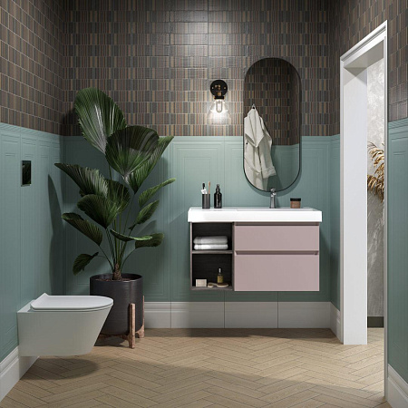 Раковина Kerama Marazzi Cubo CU.wb.90Rh правая, белая
