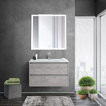 Мебель для ванной BelBagno Kraft KRAFT-800-2C-SO-CG 80 cemento grigio Мебель для ванной BelBagno Kraft KRAFT-800-2C-SO-CG 80 cemento grigio
