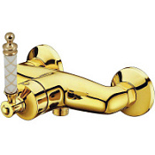 Смеситель Boheme Vogue 214-MR-W для душа, золото/белый Murano