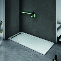 Поддон для душа из искусственного мрамора Cezares TRAY-AS-AH-140/90-30-W прямоугольный