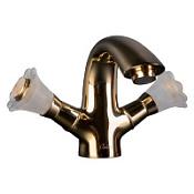 Смеситель Boheme Camelia 291-Camelia для раковины, золото