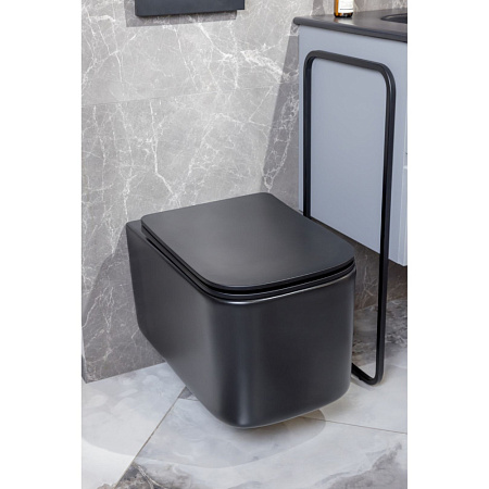 Унитаз подвесной Boheme Mane 970-SET-B черный матовый