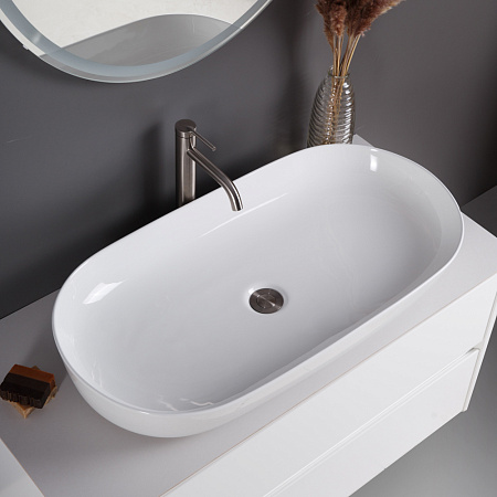 Раковина накладная BelBagno BB1349 40.5x81.5x13.5 белый