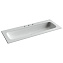 Раковина накладная Ceramica Nova Grace CN7024 121x45,7x13,7 три отверстия, белый - фото 1