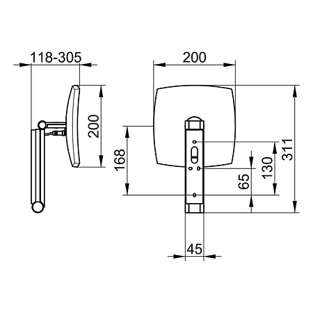 Косметическое зеркало Keuco iLook Move 17613019003 с подсветкой