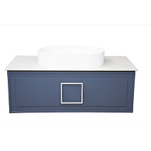 Тумба под раковину La Fenice Cubo FNC-01-CUB-BG-100 Blu Grigio синий матовый