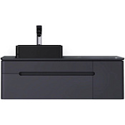 Тумба под раковину Jorno Shine Shi.01.120/P/A 120 подвесная, антрацит