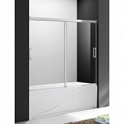 Шторка на ванну Cezares Tandem-Soft TANDEM-SOFT-VF-2-180/145-P-Cr матовое стекло