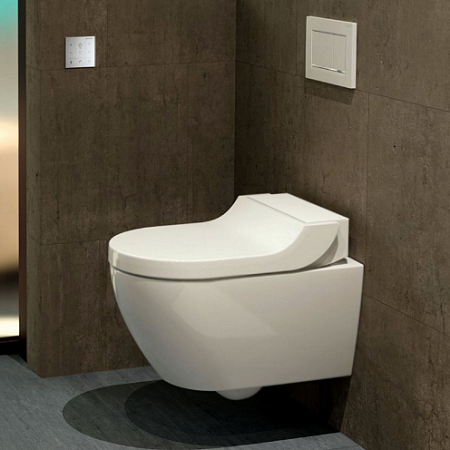 Унитаз подвесной Geberit AquaClean 146.294.SI.1 белое стекло