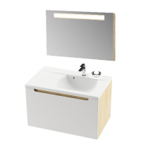 Мебель для ванной Ravak Classic SD R 800 X000000306 подвесная, белая/береза